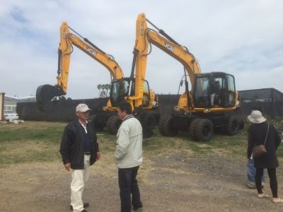客戶購置JCB JS145W輪型挖土機